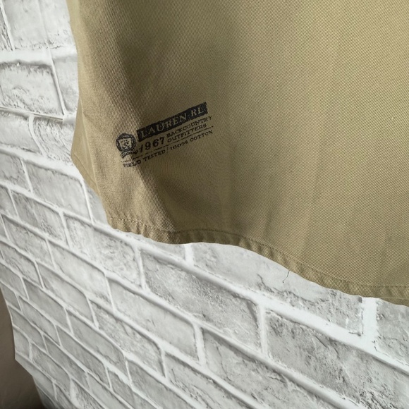 Lauren Ralph Lauren 67 Backcountry Outfitters Safari Snap Field Shirt Size LARGE - Picture 3 of 9